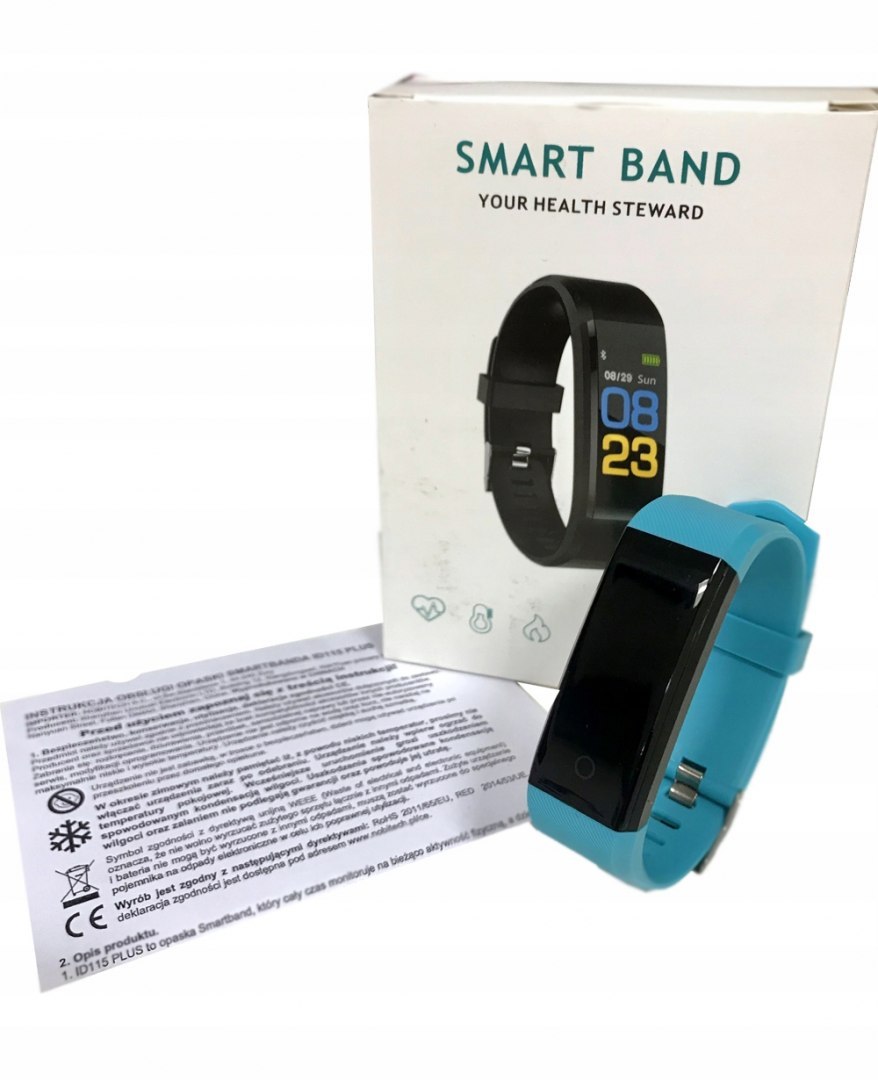 Smartband ID115plus sklepowy zestaw