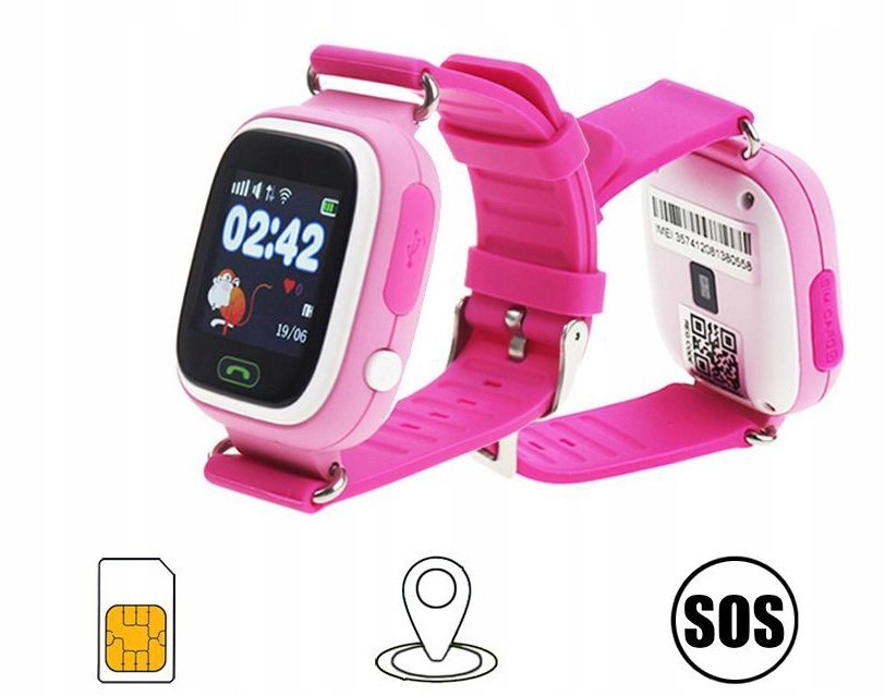 smartwatch q90 w kolorze różowym