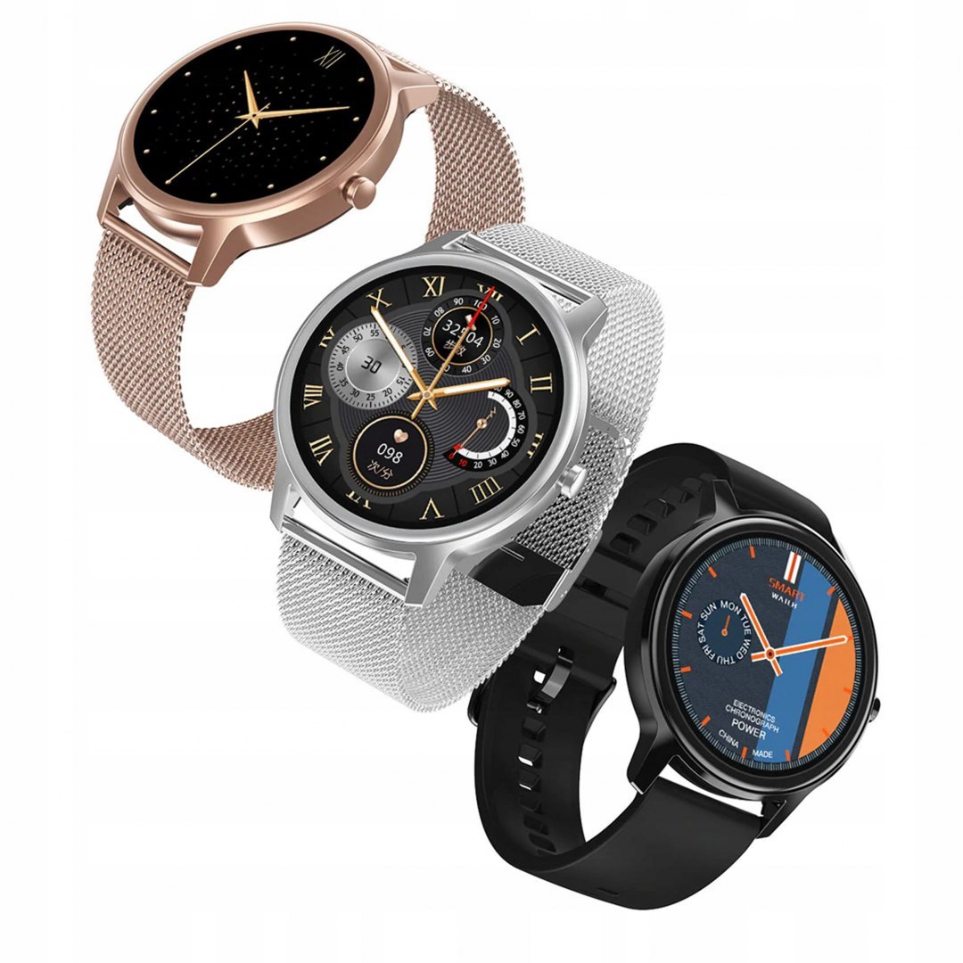 Smartwatche DT56 srebrny, czarny, różowy
