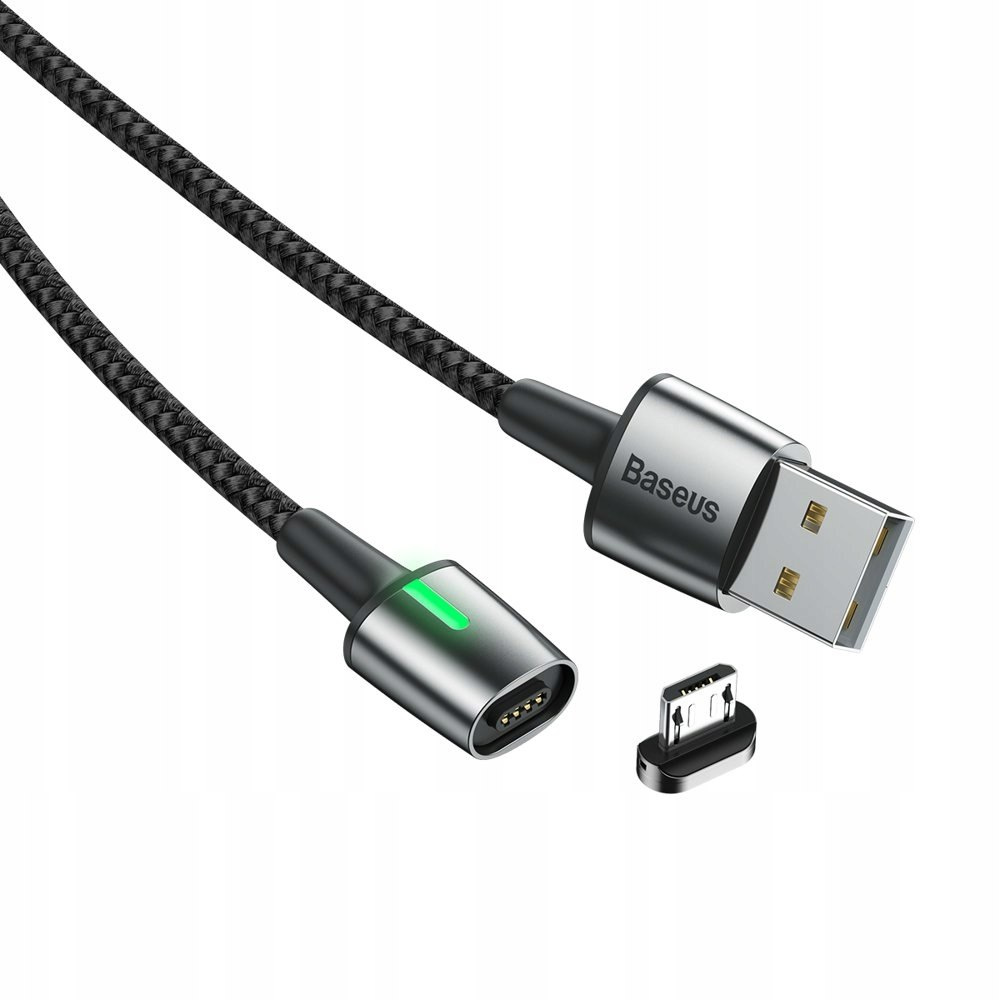 Baseus zinc magnetyczny kabel micro USB 1m 2.4A CAMXC-A01