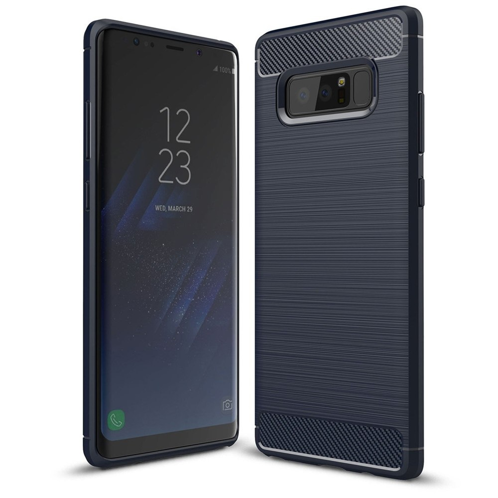 Carbon Case elastyczne etui Samsung Galaxy Note8 N950 niebieski