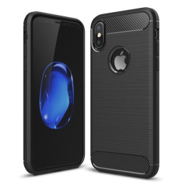 Carbon Case elastyczne etui iPhone XS/X czarny