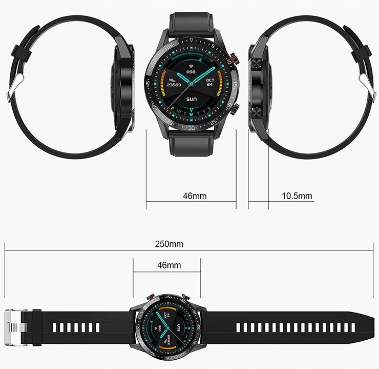 Smartwatch L13 wymiary