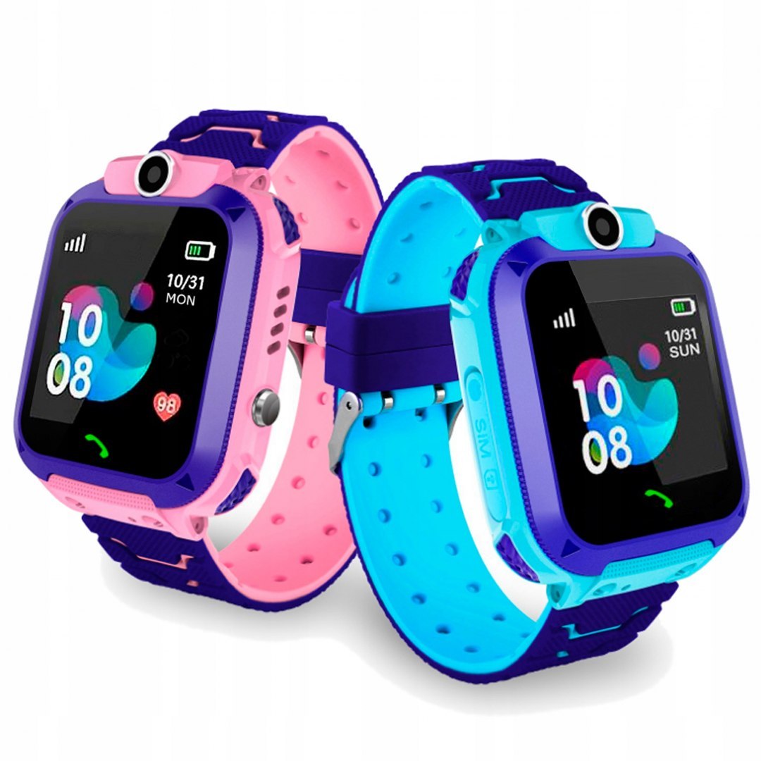 Smartwatch Q12 niebieski i różowy