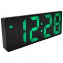 Zegar elektroniczny DC02 budzik LED cyfrowy termometr DC02 zielony