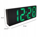Zegar elektroniczny DC02 budzik LED cyfrowy termometr DC02 zielony