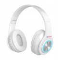 Słuchawki bezprzewodowe Bluetooth mikrofon nauszne białe - B39-W
