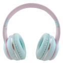 Słuchawki bezprzewodowe Bluetooth mikrofon nauszne - niebieskie - NOBITECH BH100
