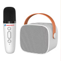 Mikrofon Głośnik P2 Zestaw Karaoke Bluetooth Biały