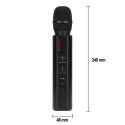 Mikrofon Karaoke K6 Bluetooth głośnik bezprzewodowy czarny K6