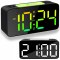 Zegar elektroniczny NOBITECH DC06 czarny cyfrowy LED kolorowy RGB alarm