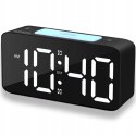 Zegar elektroniczny NOBITECH DC06 kolorowy cyfrowy LED kolorowy RGB alarm