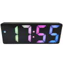 Zegar elektroniczny NOBITECH DC02 kolorowy budzik LED cyfrowy termometr