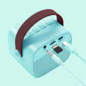 Mikrofon Głośnik NOBITECH P2 Zestaw Karaoke Bluetooth Niebieski