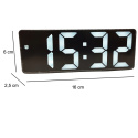 Zegar elektroniczny NOBITECH DC02 biały budzik LED cyfrowy termometr