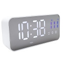 Zegar elektroniczny NOBITECH DC04 biały LED stojący budzik temperatura