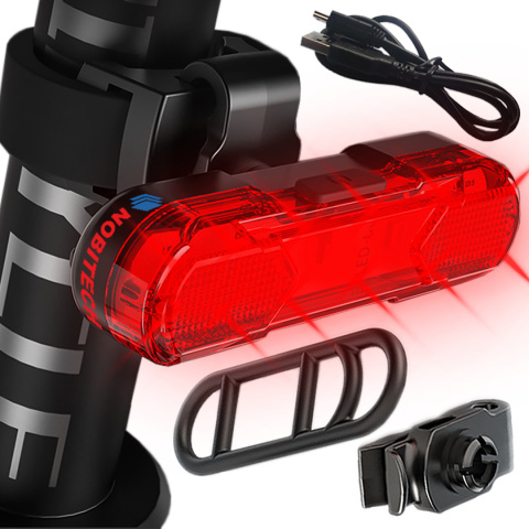 Lampka rowerowa LED na tył tylna akumulator BL03