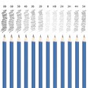 Zestaw do rysowania szkicowania DS01 kredki ołówki 145 elementów