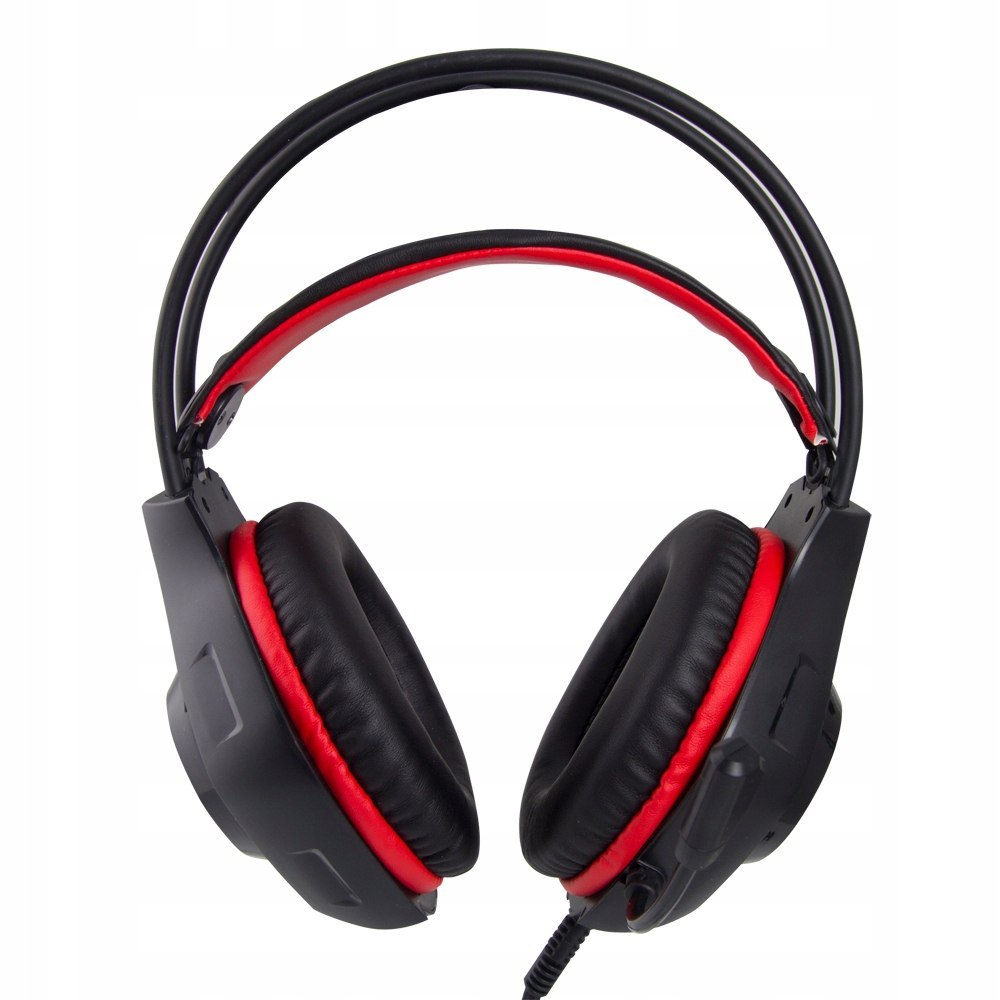Słuchawki z mikrofonem gaming dla gracza czerwone EGH420R
