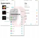 Zrzuty ekranu z aplikacji do Smartbanda P8
