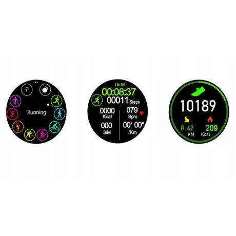 Smartwatch smartband zegarek opaska czarna DT88