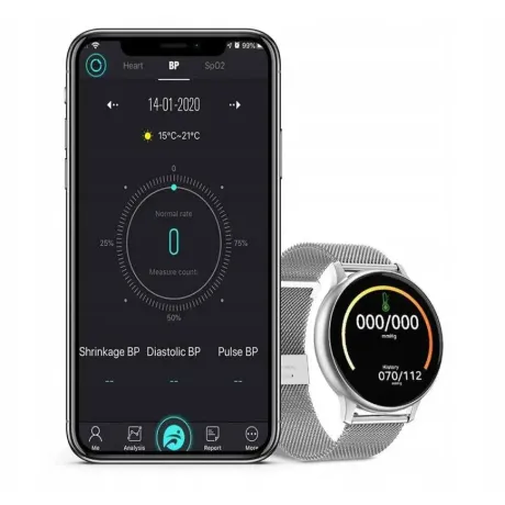 Smartwatch smartband zegarek opaska czarna DT88