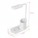 Lampka na biurko biurkowa ładowarka indukcyjna przybornik biała HT-513-B