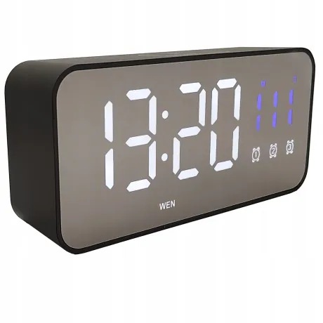 Budzik zegar elektroniczny LED czarny DC04-CZ