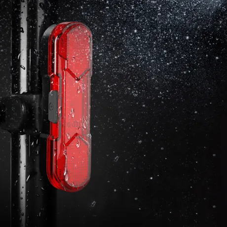 Lampka rowerowa tylna LED USB akumulatorowa 4 tryby + kabel BL03