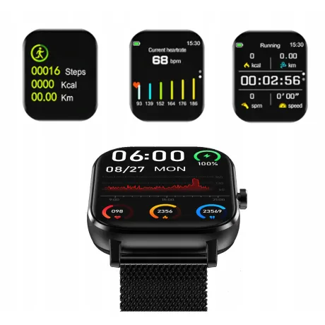 Smartwatch zegarek damski męski smartband DT35PLUS-S-S