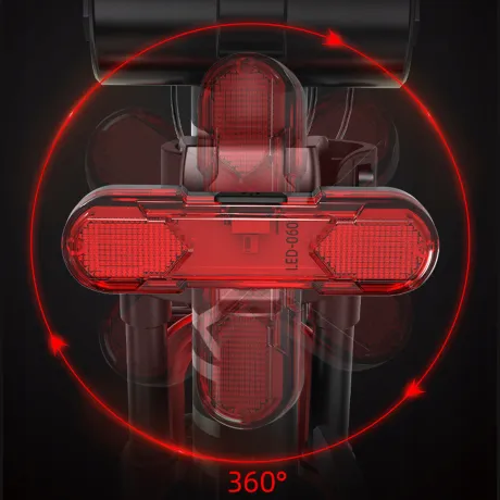 Lampka rowerowa przednia tylna LED USB zestaw BL01+BL03