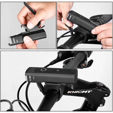 Lampka rowerowa przednia tylna LED USB zestaw BL01+BL03