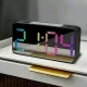 Budzik zegar elektroniczny czarny RGB LED DC06-CZ