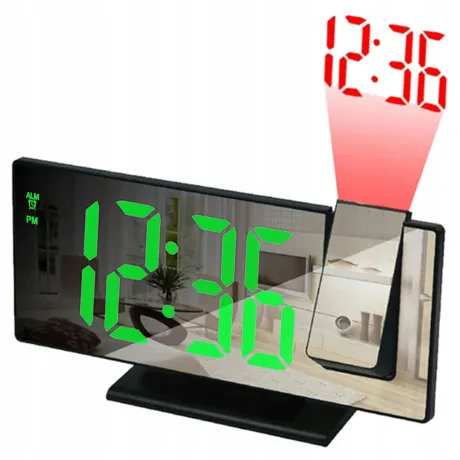 Budzik zegar elektroniczny z projektorem LED DC05-Z