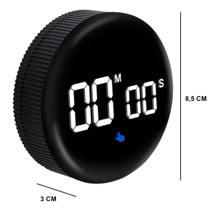 Minutnik kuchenny timer elektroniczny akumulatorowy obrotowy KT03