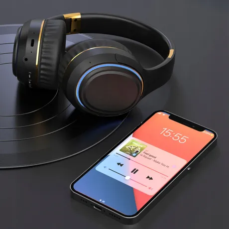 Słuchawki bezprzewodowe Bluetooth khaki H6-K