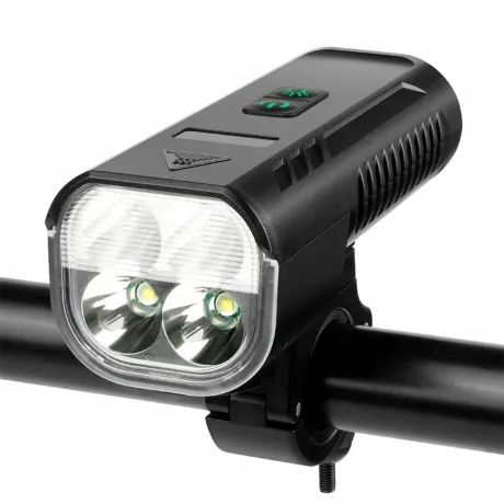 Lampka rowerowa LED USB przednia klakson przód dzwonek z powerbank BL05