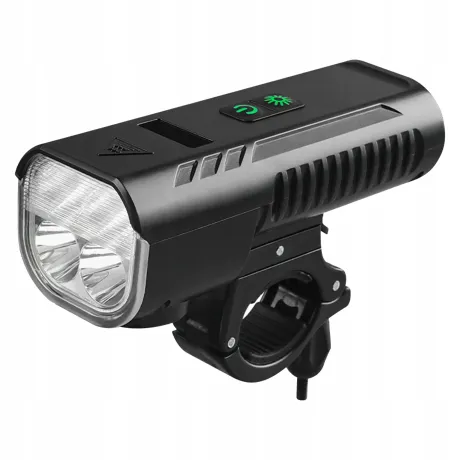 Lampka rowerowa LED USB przednia klakson przód dzwonek z powerbank BL05