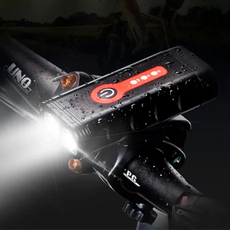 Lampka rowerowa przednia tylna zestaw LED mocna BL06