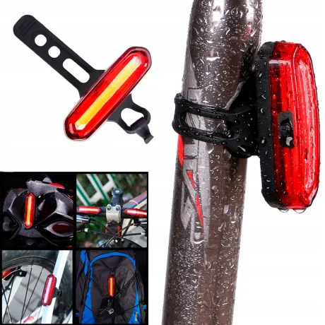 Lampka rowerowa przednia tylna zestaw LED mocna BL06
