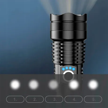 Latarka taktyczna LED akumulatorowa USB FL01