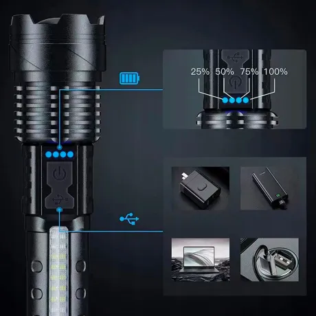 Latarka taktyczna LED akumulatorowa FL02