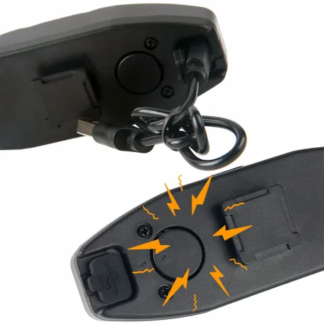 Lampka rowerowa LED tylna kierunkowskaz sygnalizator USB pilot BL08