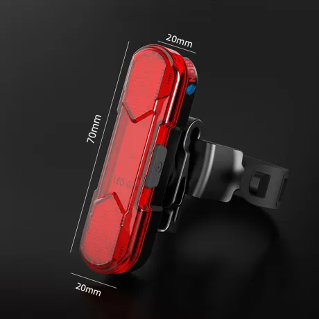 Lampka rowerowa przednia + tylna USB zestaw BL07+BL03