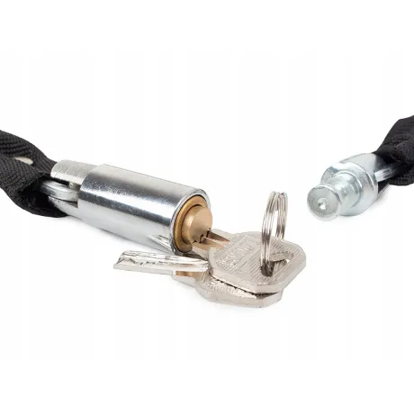 Zapięcie rowerowe łańcuch blokada składana na klucz 100cm 14364