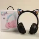Słuchawki bezprzewodowe dla dzieci kocie uszy czarne BH100-KIDS-CZ