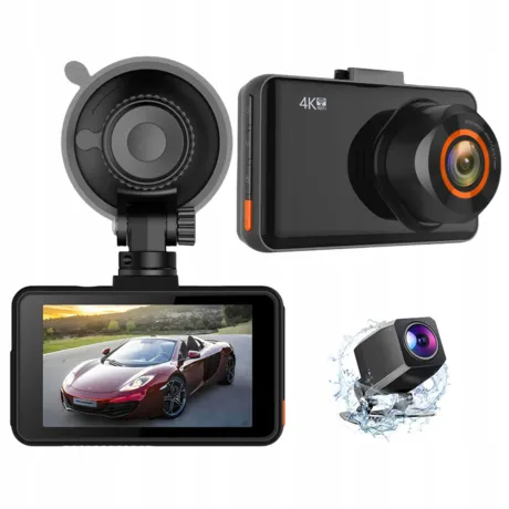 Rejestrator kamera samochodowa przednia + tylna WIFI 4K N5