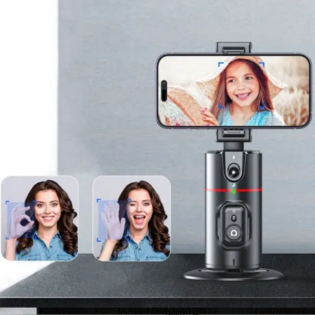 Automatyczny uchwyt na telefon obrotowy 360 czujnik ruchu statyw P02