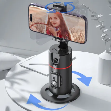 Automatyczny uchwyt na telefon obrotowy 360 czujnik ruchu statyw P02