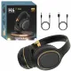 Słuchawki bezprzewodowe Bluetooth czarne H6-B